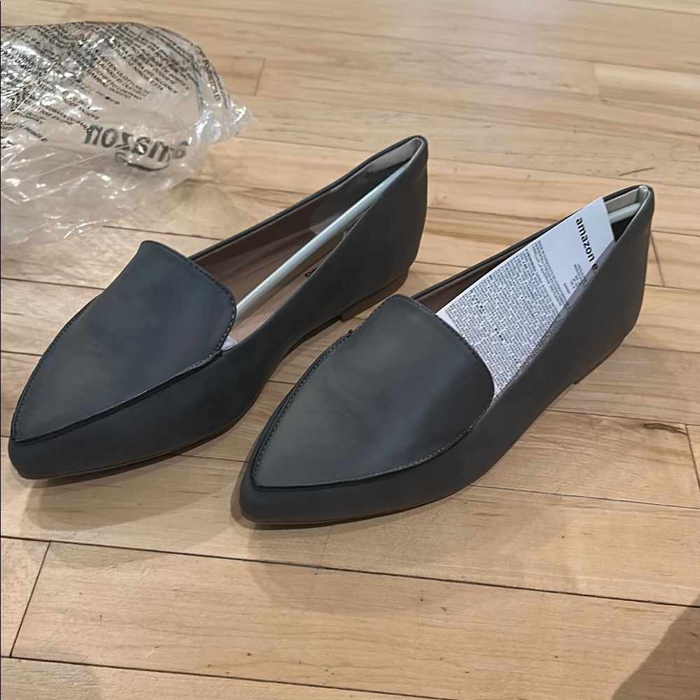 Elegant Gray Women's Loafers *Brand New
